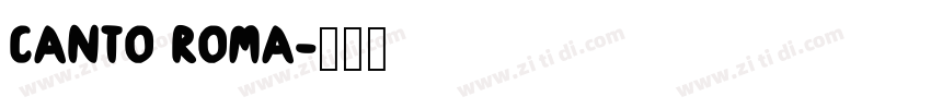 CANTO ROMA字体转换
